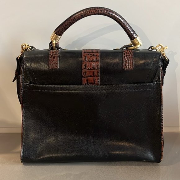 Brahmin Julia Rose Black Lady Tuscan Handbag - Picture 8 of 10